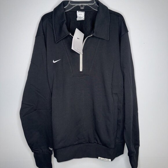 Nike Standard Issue 1/4 Zip Jacket Football Mens Large Black Soccer $100 MSRP - Picture 3 of 3